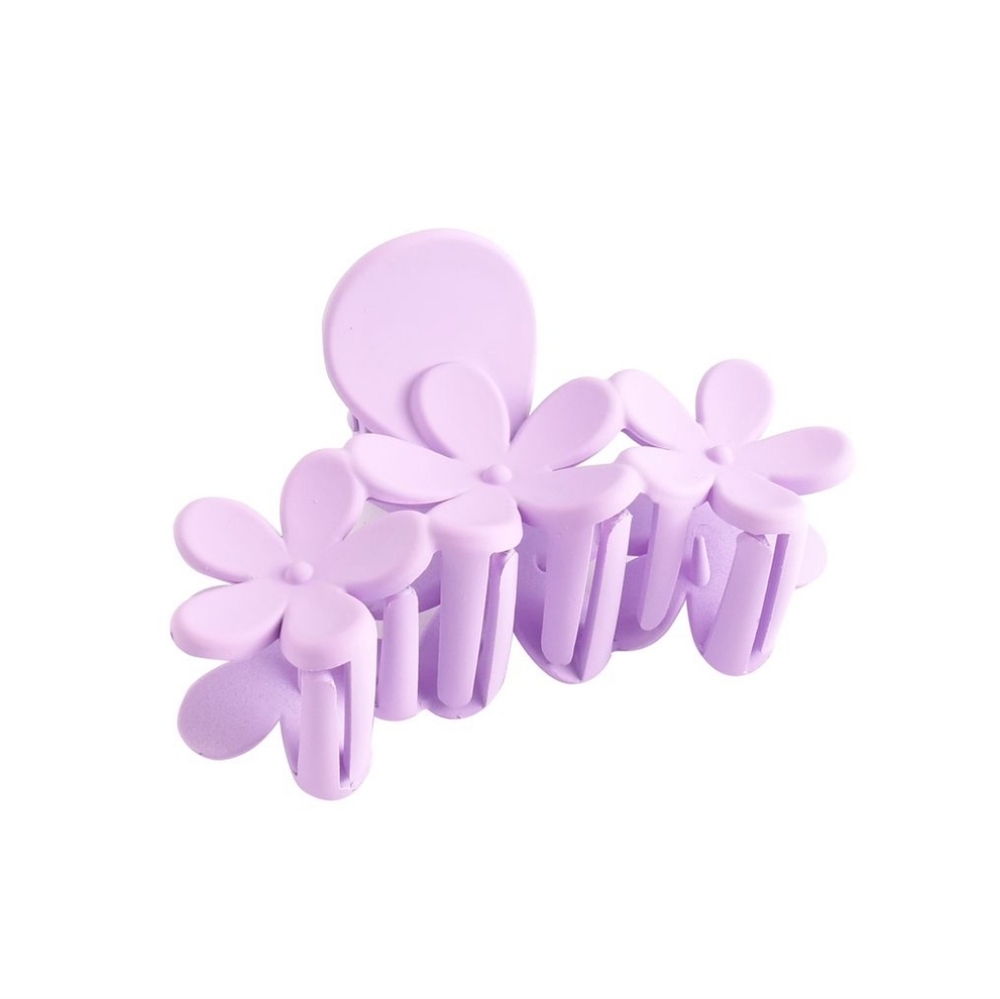 Purple Flower Hair Clip
